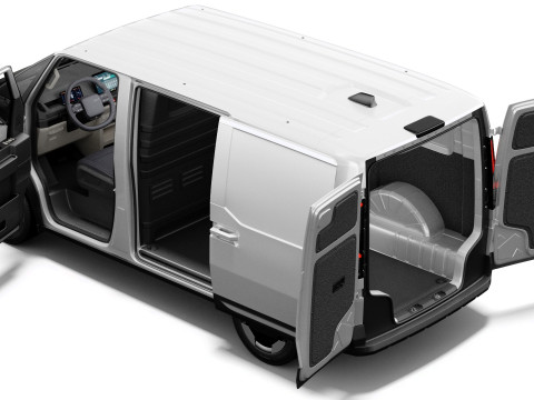Kia PV5 Cargo 2026 with interior 3D 모델