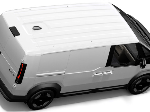 Kia PV5 Cargo 2026 with interior 3D 모델