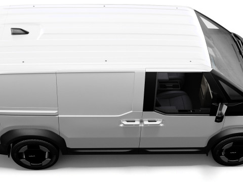 Kia PV5 Cargo 2026 with interior 3D 모델