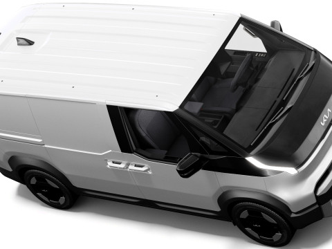 Kia PV5 Cargo 2026 with interior 3D 모델