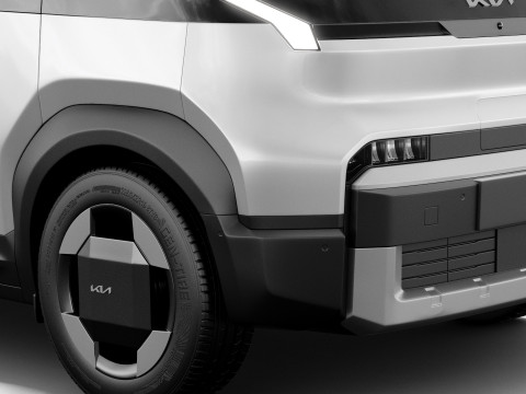 Kia PV5 Cargo 2026 with interior 3D 모델