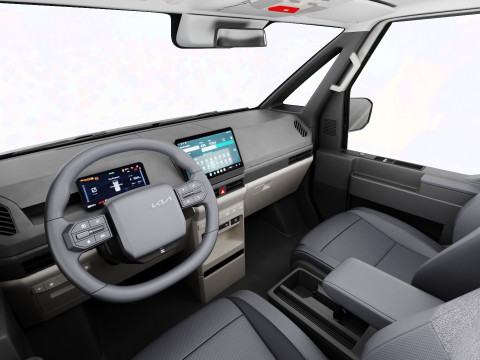 Kia PV5 Cargo 2026 with interior 3D 모델