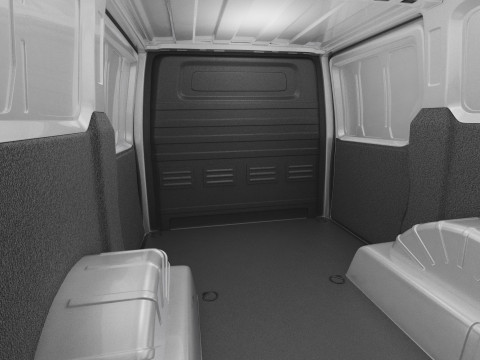 Kia PV5 Cargo 2026 with interior 3D 모델