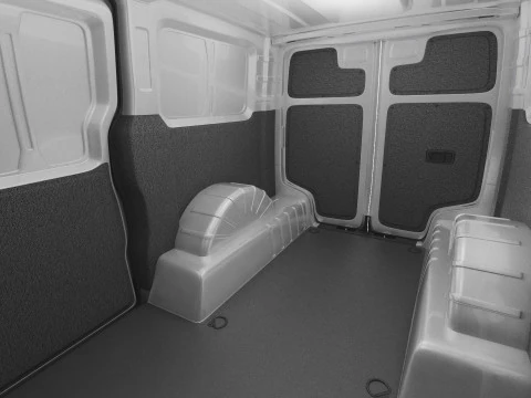 Kia PV5 Cargo 2026 with interior 3D Model