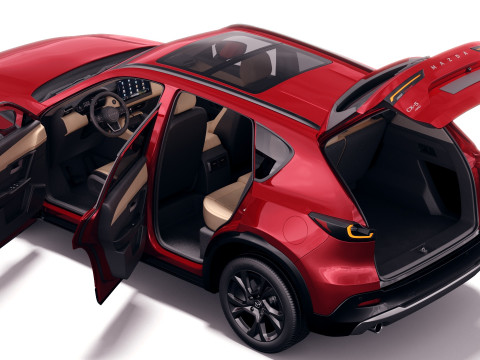 Mazda CX-5 2026 with interior 3D मॉडल