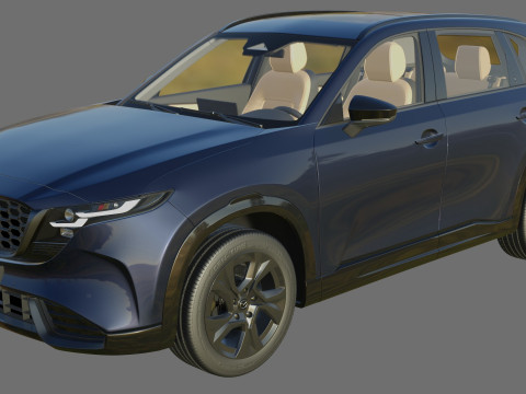 Mazda CX-5 2026 with interior 3D मॉडल
