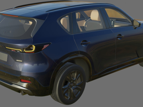 Mazda CX-5 2026 with interior 3D मॉडल