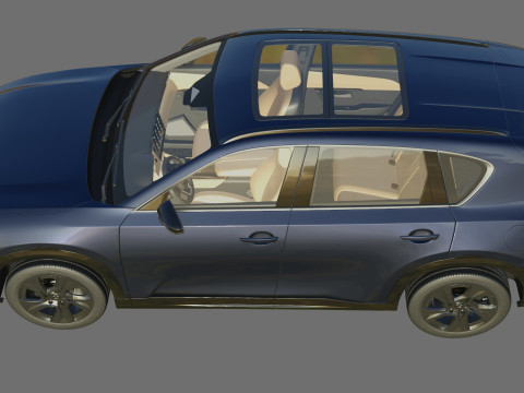 Mazda CX-5 2026 with interior 3D मॉडल