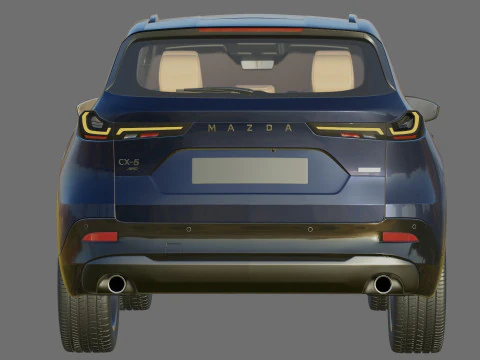 Mazda CX-5 2026 with interior 3D Model
