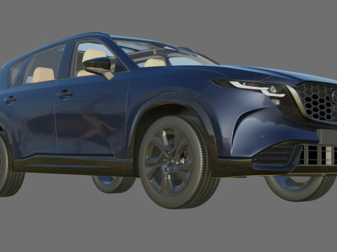 Mazda CX-5 2026 with interior 3D मॉडल