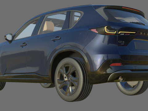 Mazda CX-5 2026 with interior 3D मॉडल