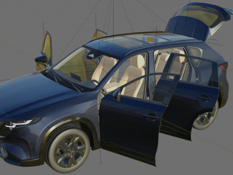 Mazda CX-5 2026 with interior 3D मॉडल
