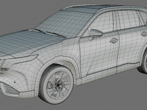 Mazda CX-5 2026 with interior 3D मॉडल