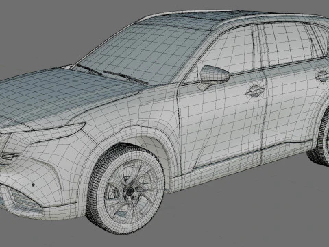 Mazda CX-5 2026 with interior 3D Model