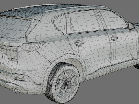 Mazda CX-5 2026 with interior 3D मॉडल