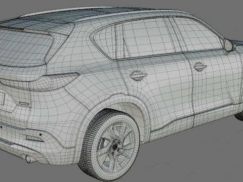 Mazda CX-5 2026 with interior 3D Model