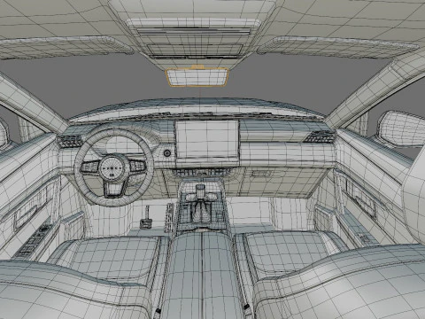 Mazda CX-5 2026 with interior 3D Model