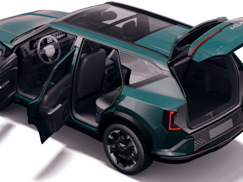 Kia EV5 GT-line 2026 with interior 3D Model