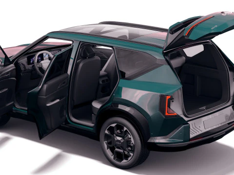Kia EV5 GT-line 2026 with interior 3D Model