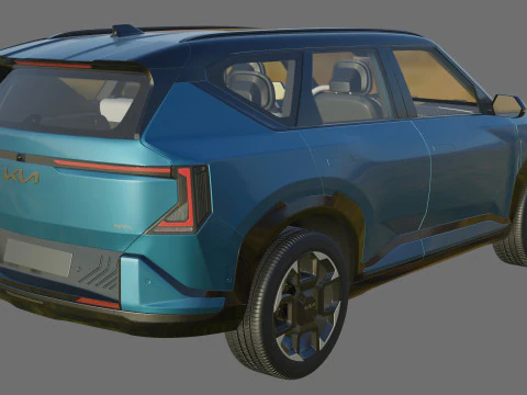 Kia EV5 GT-line 2026 with interior 3D Model