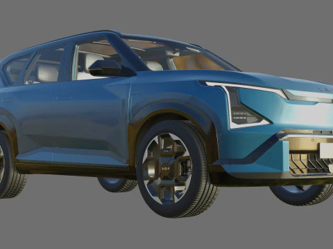 Kia EV5 GT-line 2026 with interior 3D Model