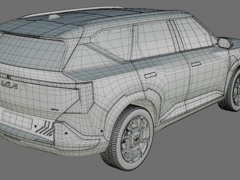 Kia EV5 GT-line 2026 with interior 3D Model