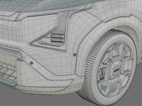 Kia EV5 GT-line 2026 with interior 3D Model