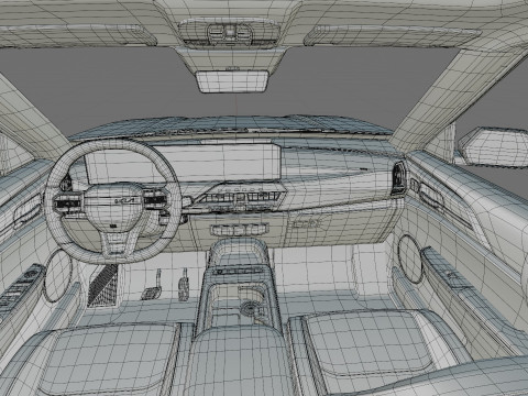 Kia EV5 GT-line 2026 with interior 3D Model
