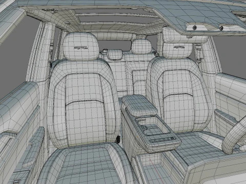 Kia EV5 GT-line 2026 with interior 3D Model