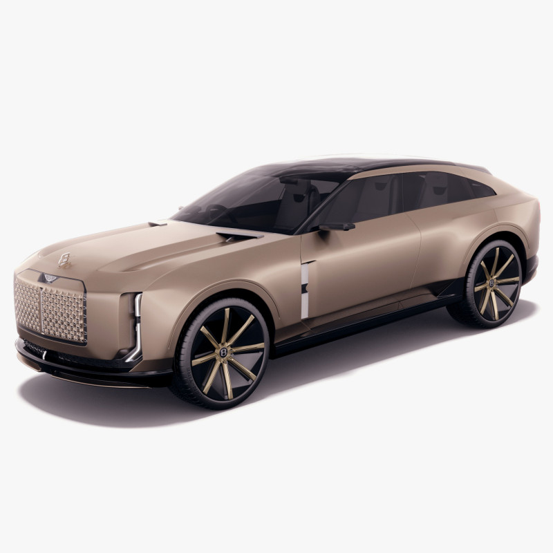 Bentley EXP 15 Concept with interior 3D Model .c4d .max .obj .3ds .fbx .stl .blend