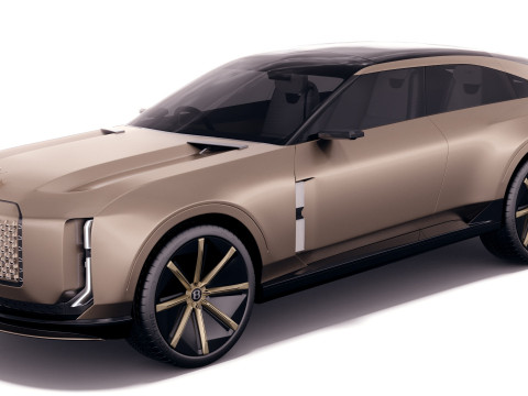 Bentley EXP 15 Concept with interior 3D Model