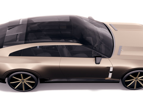 Bentley EXP 15 Concept with interior 3D Model