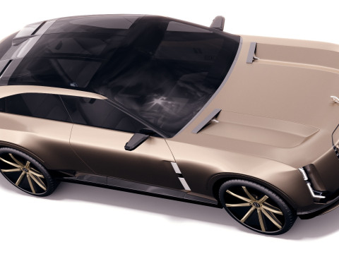 Bentley EXP 15 Concept with interior 3D Model