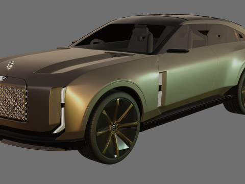 Bentley EXP 15 Concept with interior 3D Model