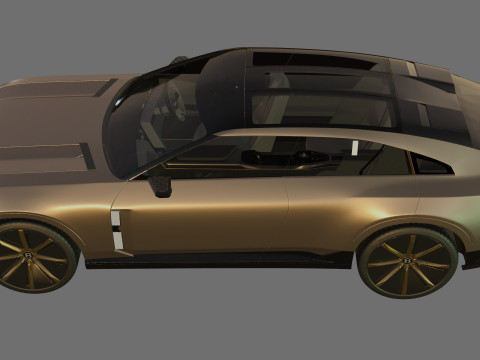 Bentley EXP 15 Concept with interior 3D Model