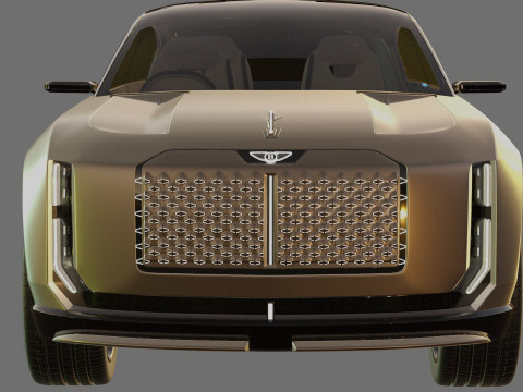 Bentley EXP 15 Concept with interior 3D Model