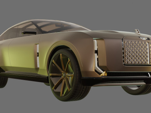 Bentley EXP 15 Concept with interior 3D Model