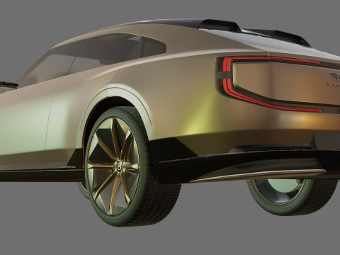 Bentley EXP 15 Concept with interior 3D Model