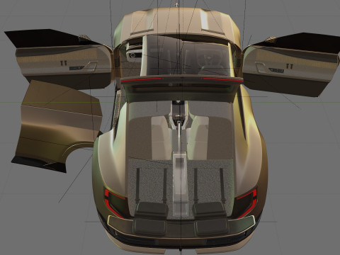 Bentley EXP 15 Concept with interior 3D Model