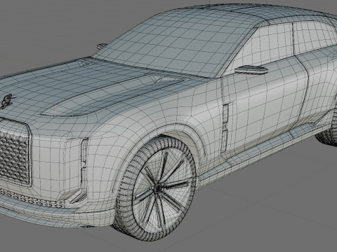 Bentley EXP 15 Concept with interior 3D Model