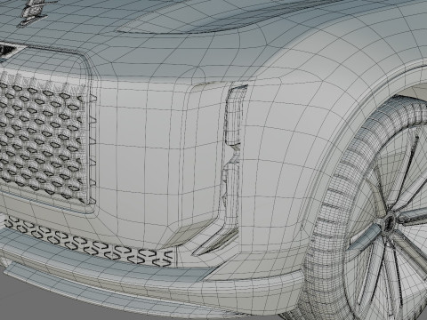 Bentley EXP 15 Concept with interior 3D Model