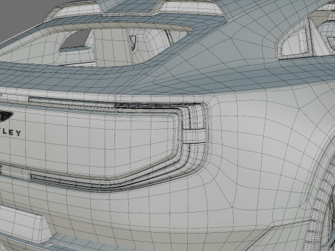 Bentley EXP 15 Concept with interior 3D Model