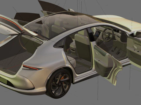 MG IM5 2026 IM L6 com interior Modelo 3D