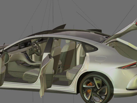 MG IM5 2026 IM L6 com interior Modelo 3D