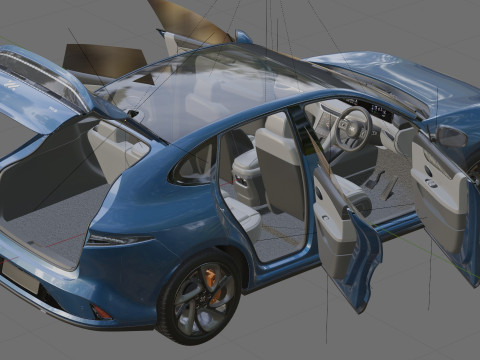 MG IM6 SUV 2026 IM LS6 with interior 3D Модель