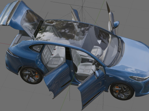 MG IM6 SUV 2026 IM LS6 with interior 3D Модель