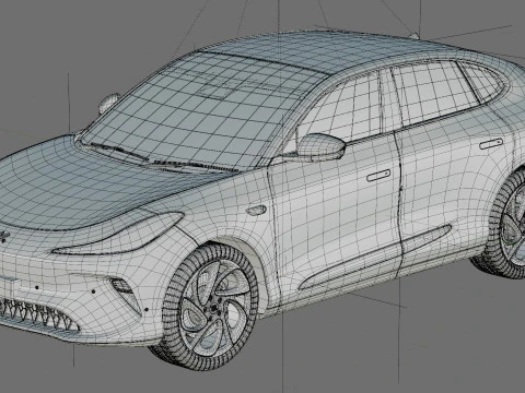 MG IM6 SUV 2026 IM LS6 with interior 3D Model