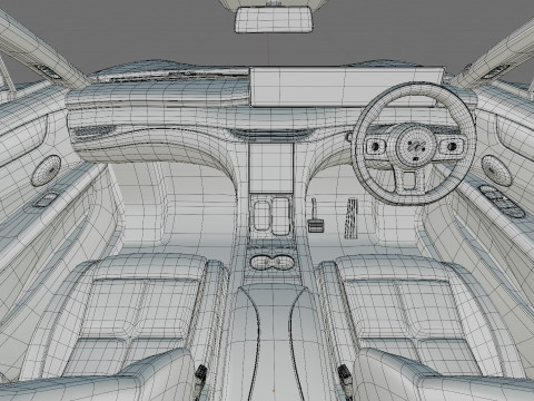 MG IM6 SUV 2026 IM LS6 with interior 3D Модель