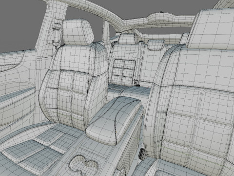 MG IM6 SUV 2026 IM LS6 with interior 3D Модель