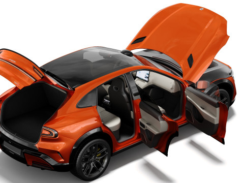 Xiaomi YU7 2026 with interior 3D Model